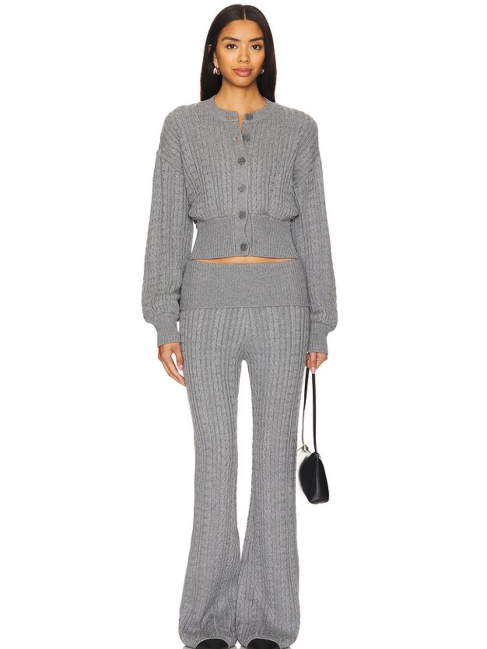 Lovers and Friends x Emily Gemma Bessie Cardigan in Grey